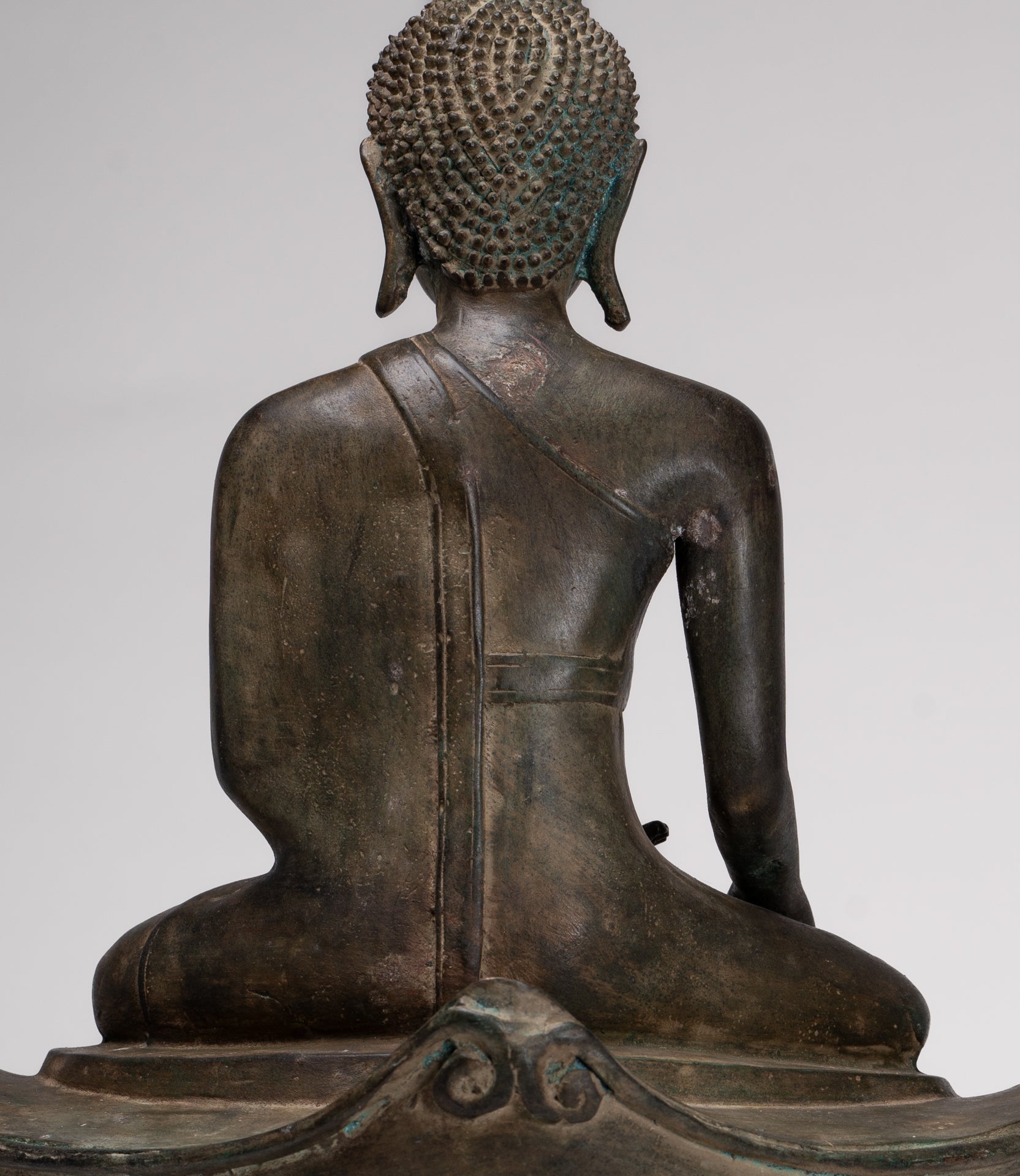 Buddha Statue - Antique Laos Style Enlightenment Buddha Statue - 55cm/22"