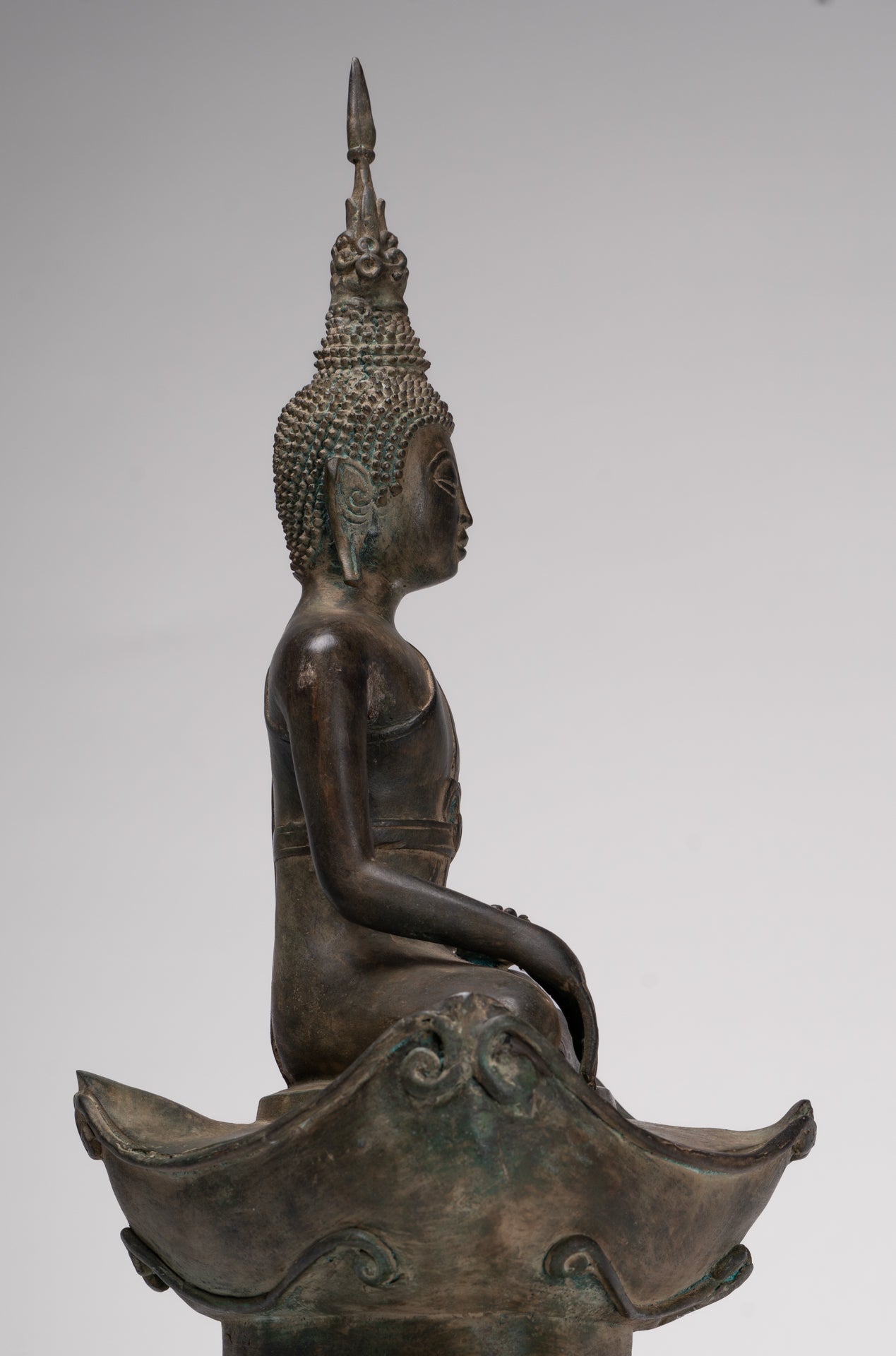 Buddha Statue - Antique Laos Style Enlightenment Buddha Statue - 55cm/22"