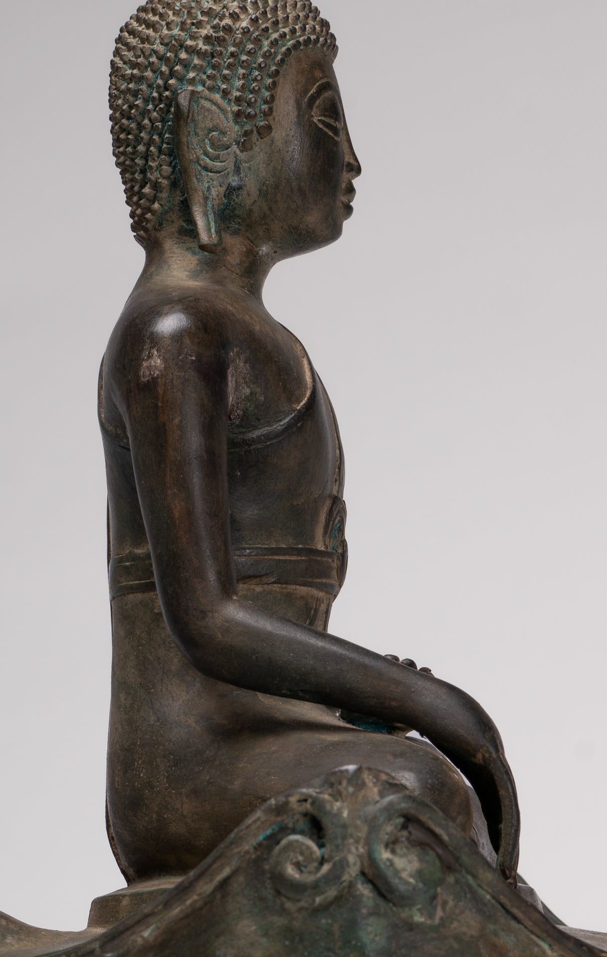 Buddha Statue - Antique Laos Style Enlightenment Buddha Statue - 55cm/22"