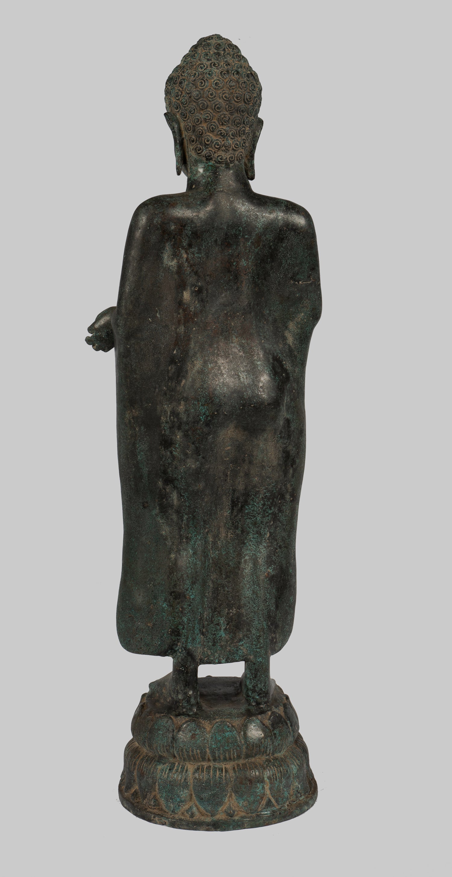 Statue di Buddha - grande statua di Buddha in stile tailandese in dharmachakra insegnando mudra - 84 cm/34 "