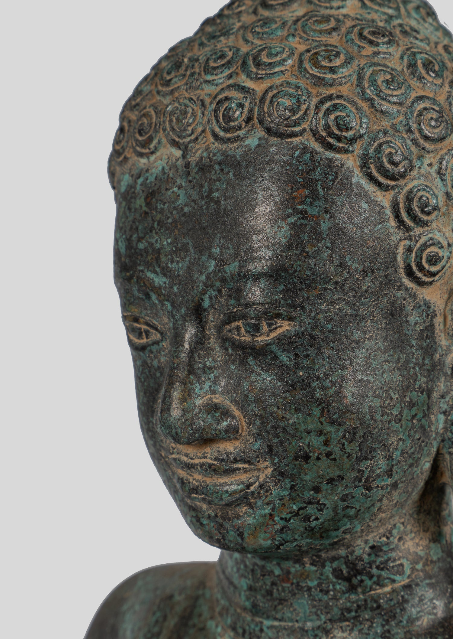 Statue di Buddha - grande statua di Buddha in stile tailandese in dharmachakra insegnando mudra - 84 cm/34 "