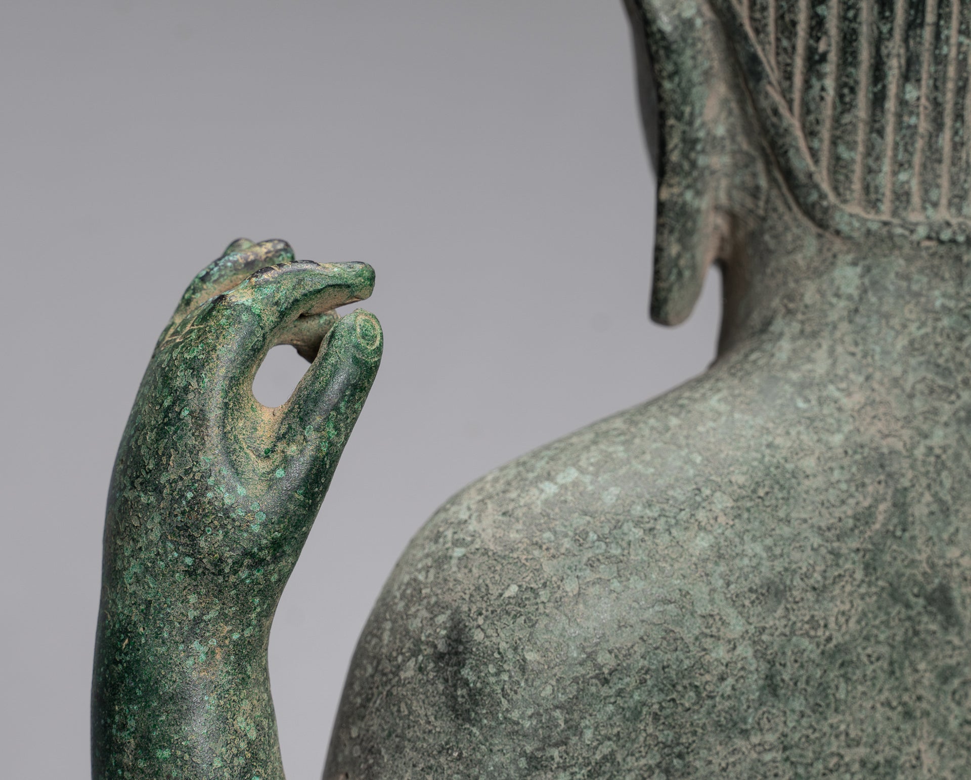 Deity Statue - Antique Khmer Style Banteay Srei Prajnaparamita Statue / Goddess - 72cm/29"