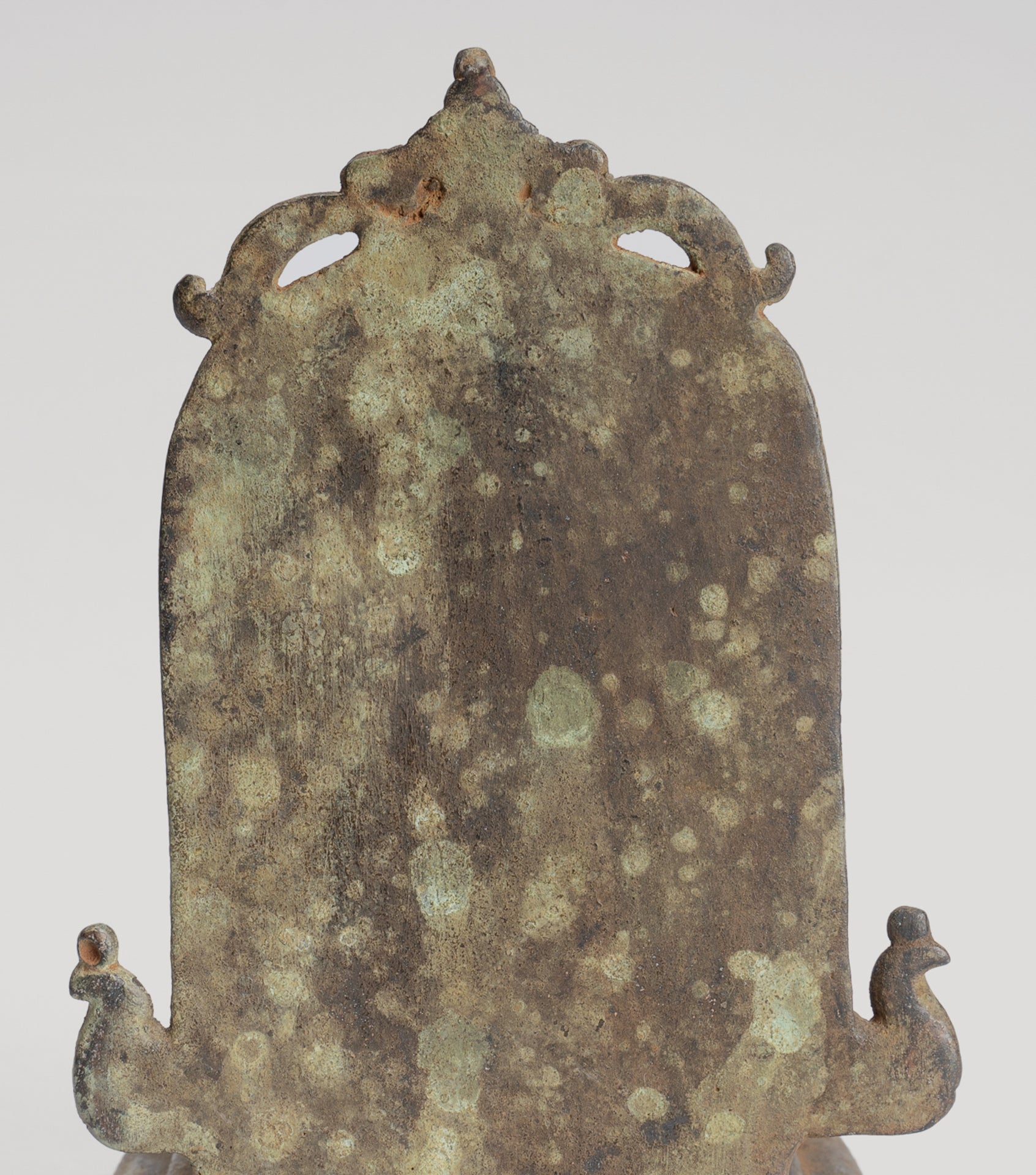 Buddha Statue - Antique Indonesian Style Bronze Seated Javanese Amitabha Buddha Statue - 16cm/6"