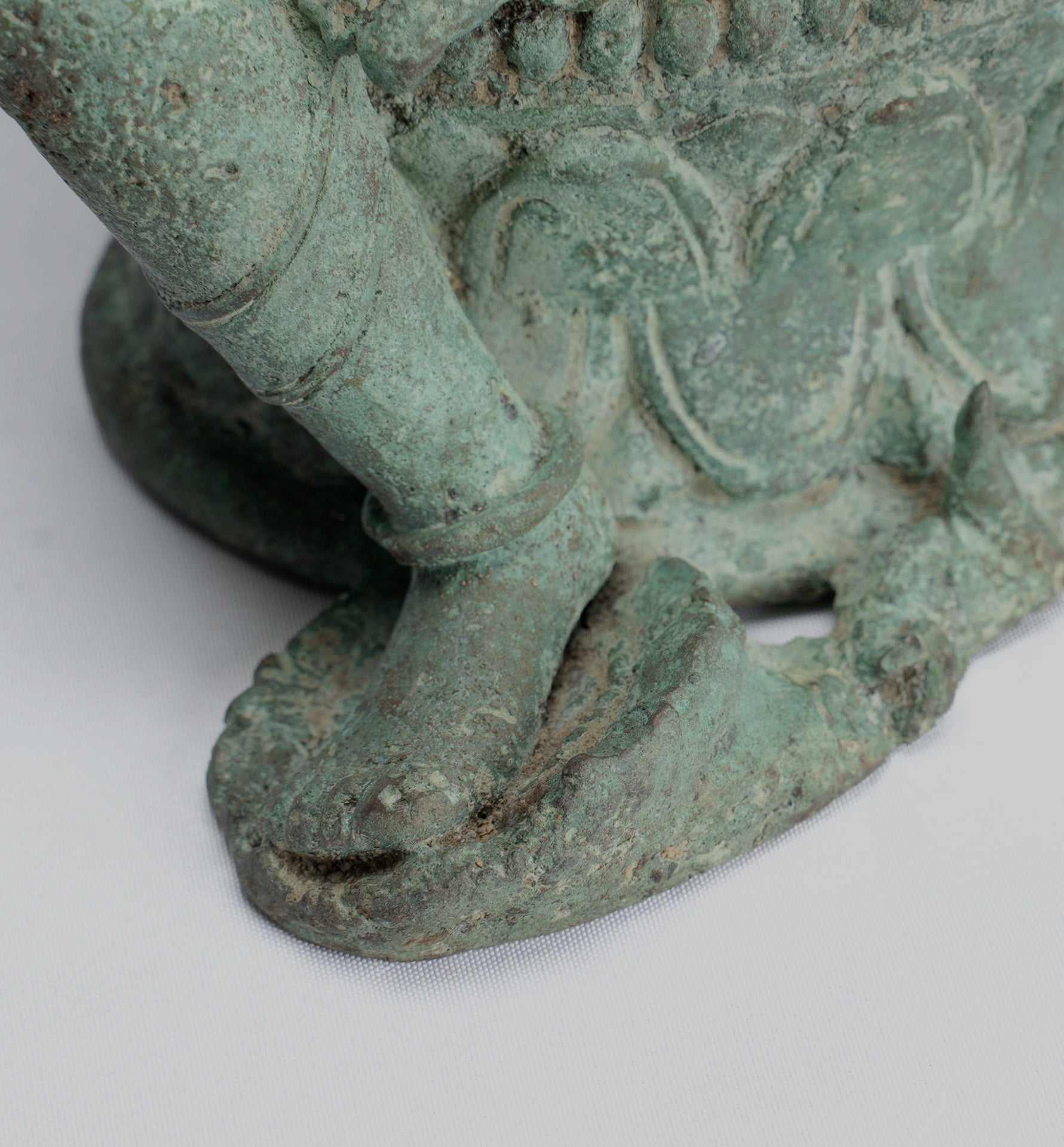 Bodhisattva Statue -Antique Indonesian Style Javanese Avalokiteshvara Bodhisattva Statue - 20.5cm/8"