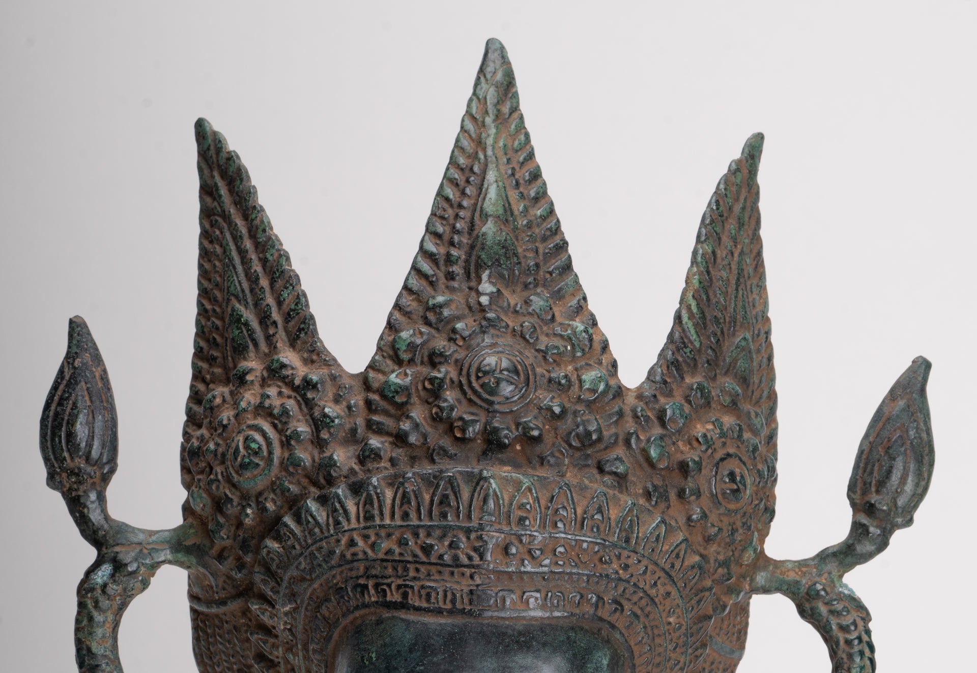 Antique Khmer Style Bronze Angkor Wat Apsara or Angel Statue - 35cm/14"