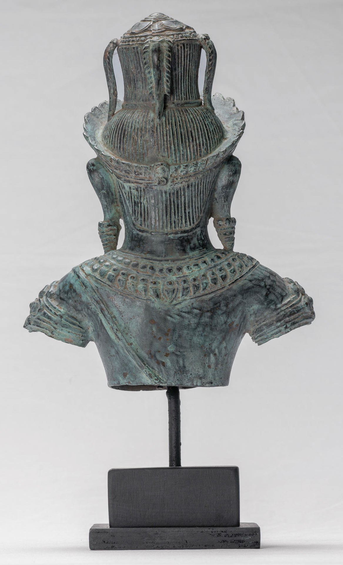 Vishnu Statue - Antique Khmer Style Angkor Wat Bronze Vishnu Statue - 37cm/15"