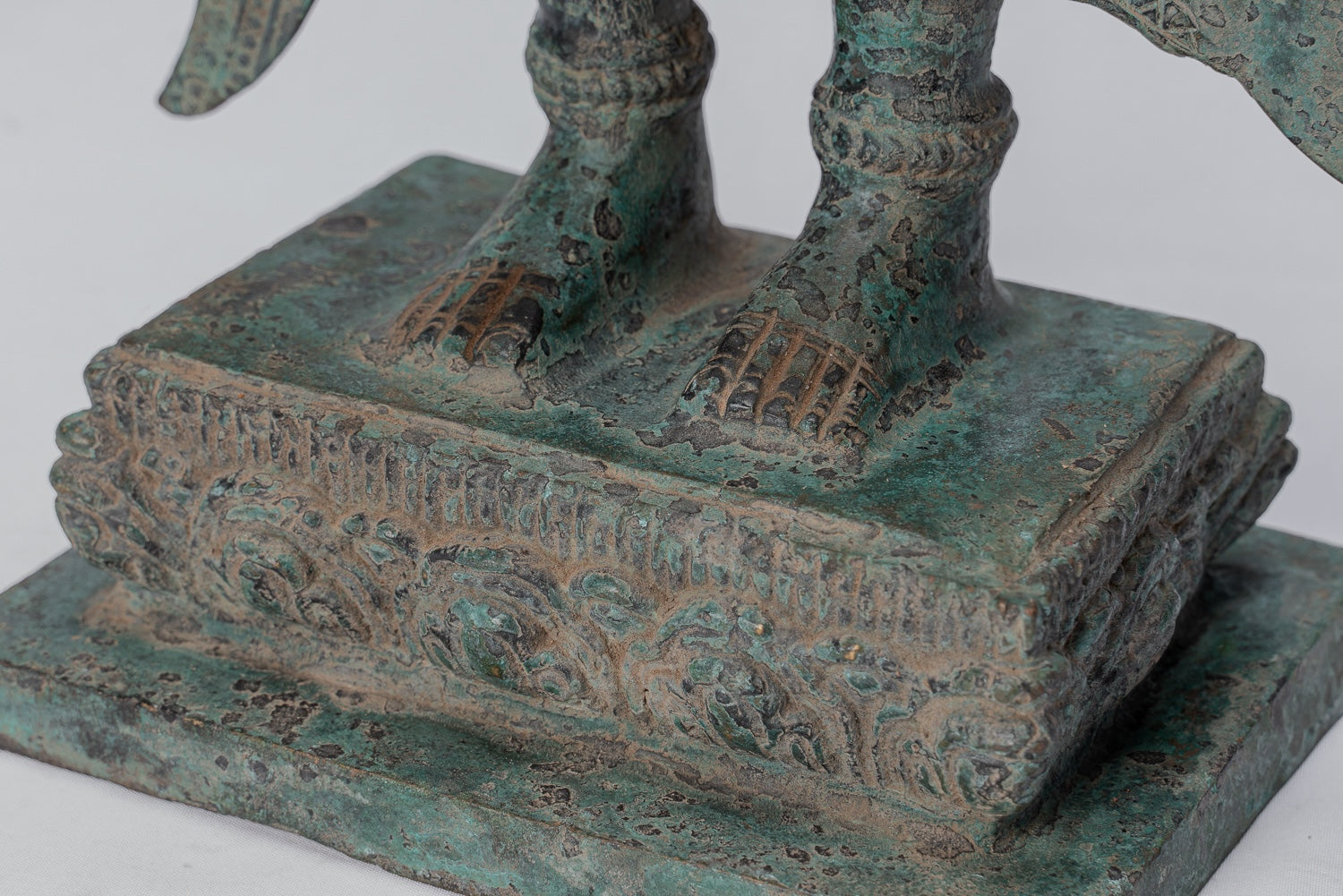 Apsara Statue - Antique Khmer Style Bronze Angkor Wat Apsara or Angel Statue - 62cm/25"