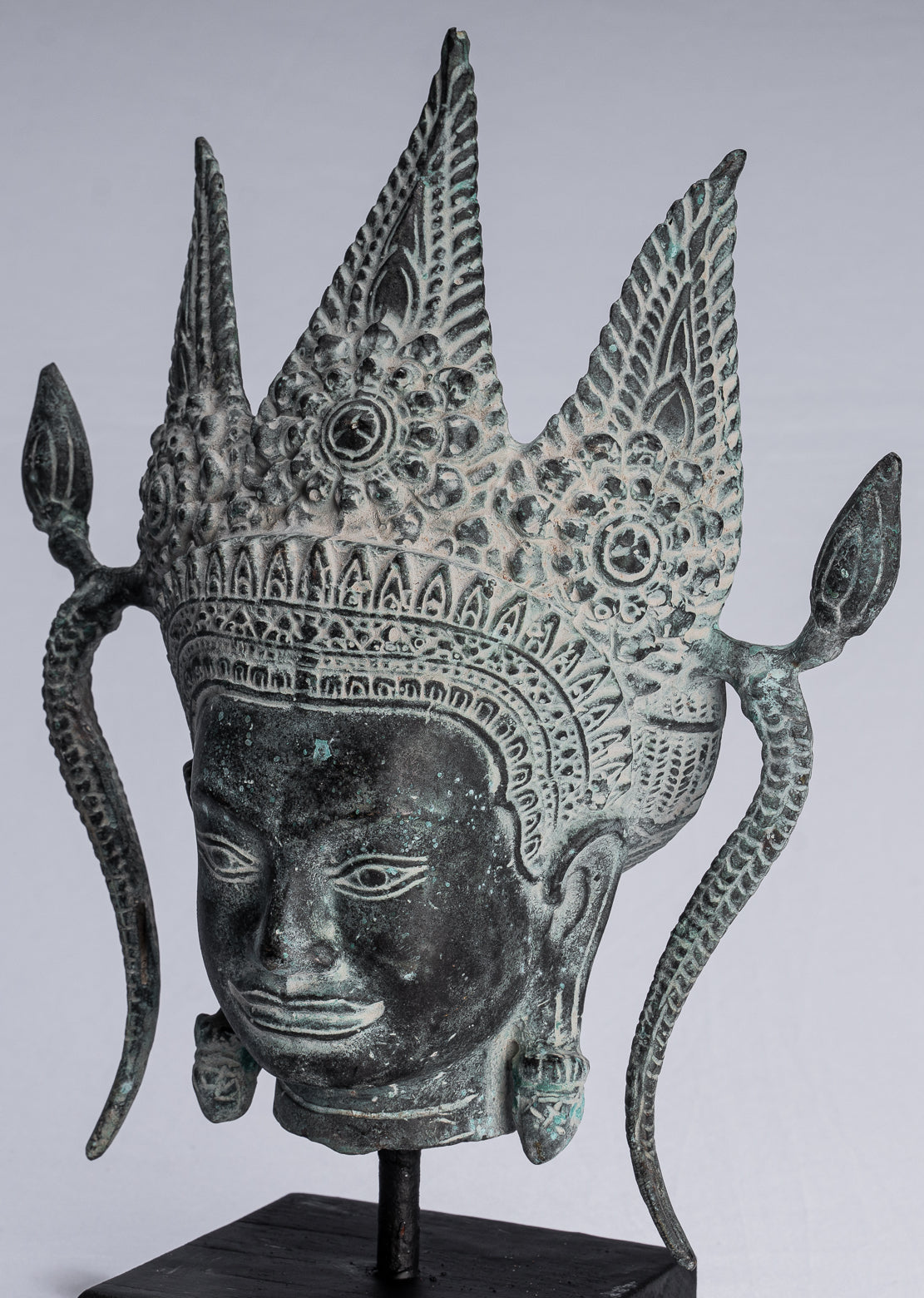 Apsara - Antique Khmer Style Bronzo Angkor Wat Apsara o Angel Statue - 35cm/14 "