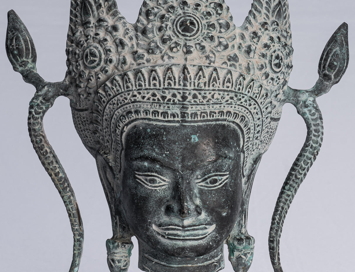 Apsara - Antique Khmer Style Bronzo Angkor Wat Apsara o Angel Statue - 35cm/14 "