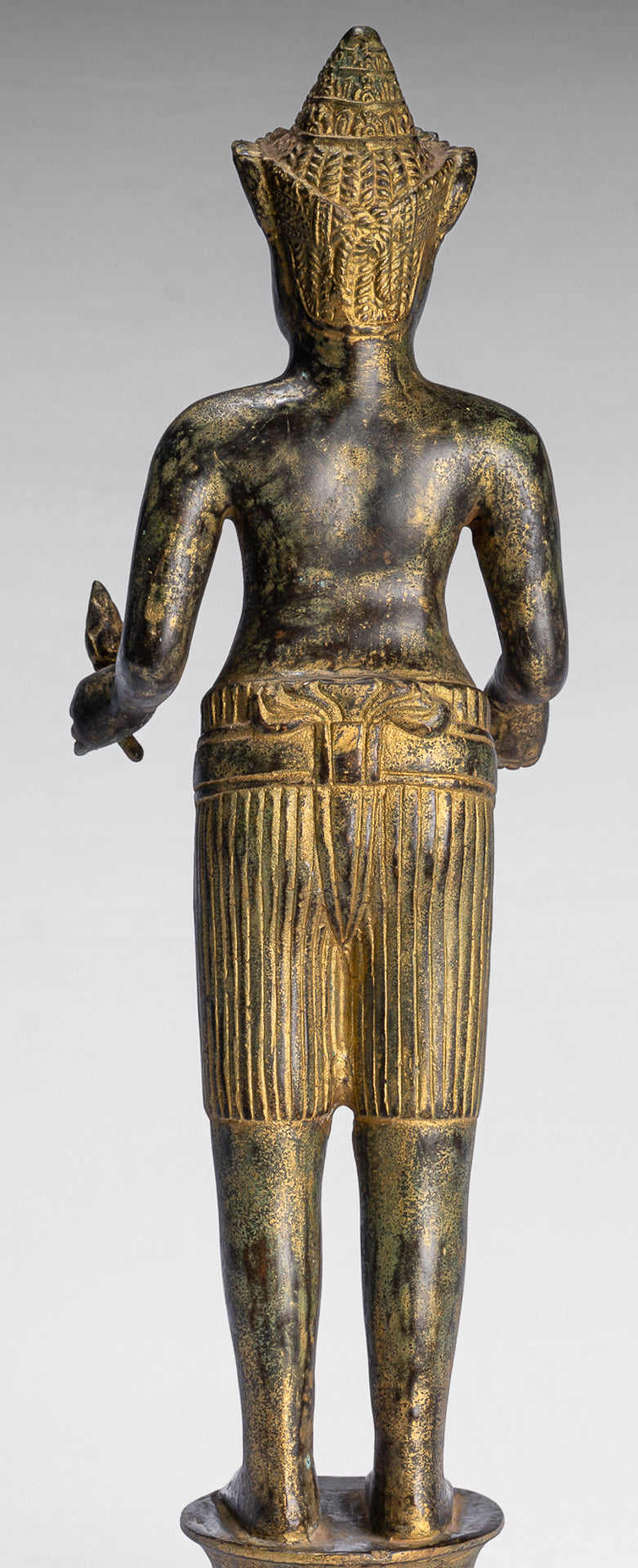 Kalkin Statue - Antique Khmer Style Standing Bronze Hayagriva Kalkin Horse of Vishnu - 47cm/19"