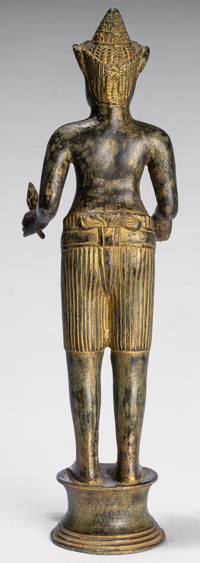 Kalkin Statue - Antique Khmer Style Standing Bronze Hayagriva Kalkin Horse of Vishnu - 47cm/19"