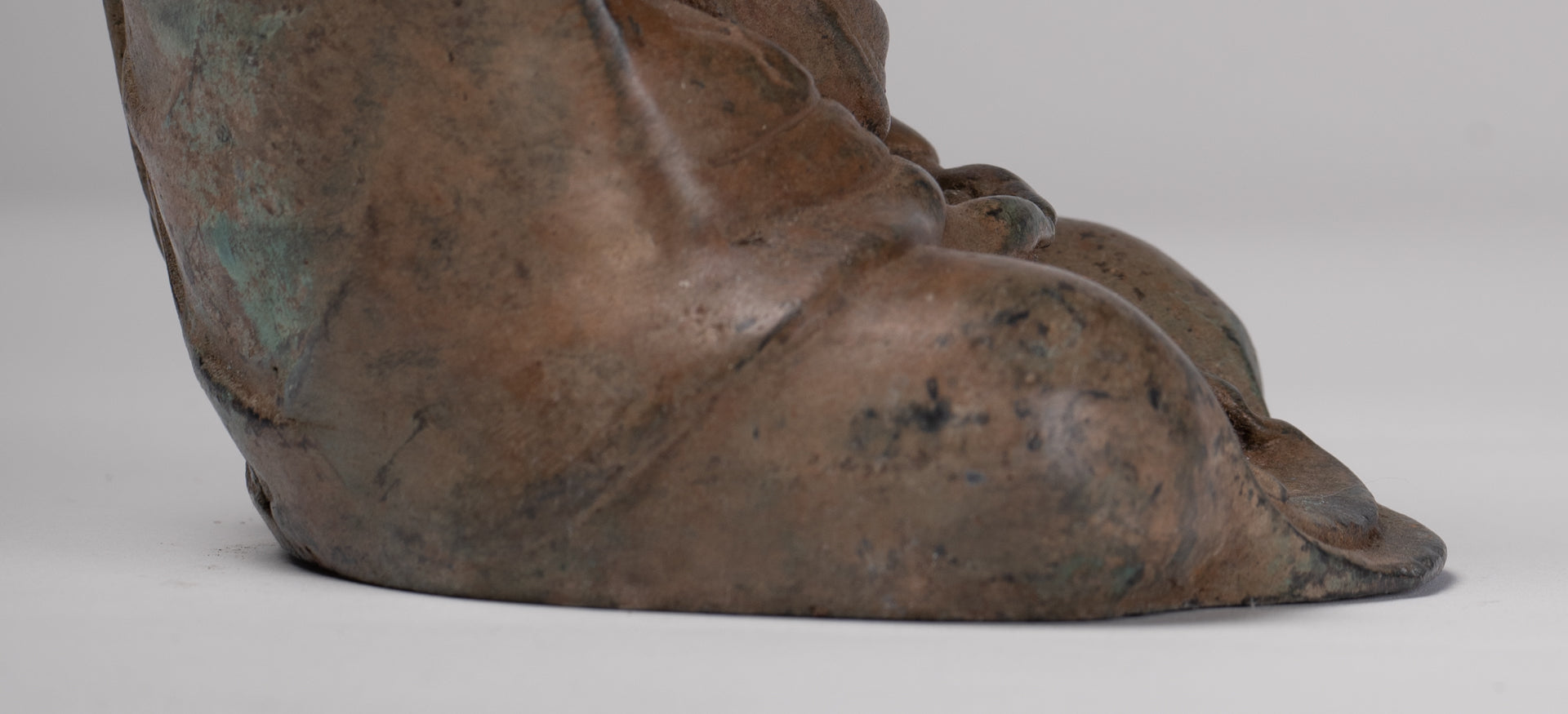 Japanese Buddha - Antique Japanese Style Bronze Seated Meditation Amitabha Buddha Statue - 18cm/7"