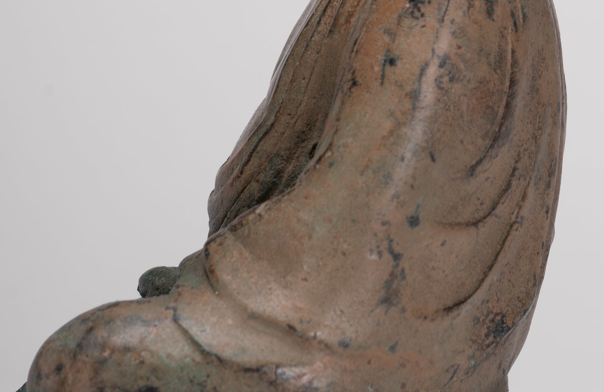 Japanese Buddha - Antique Japanese Style Bronze Seated Meditation Amitabha Buddha Statue - 18cm/7"