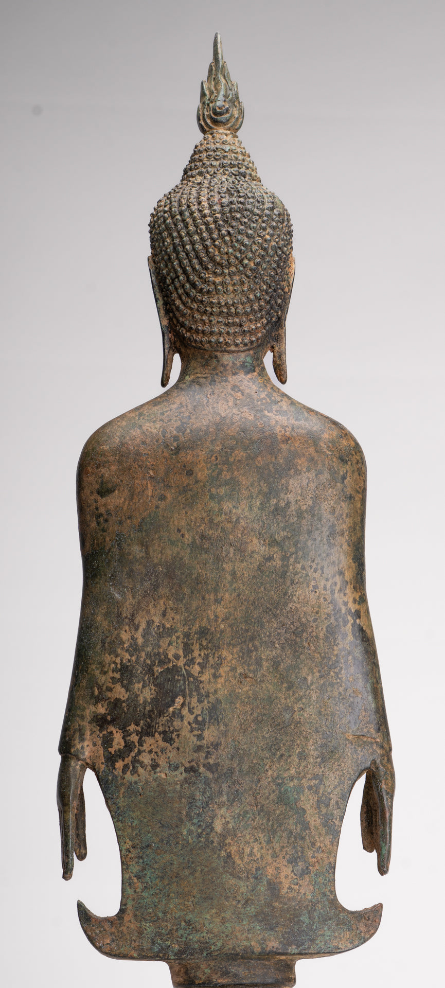 Buddha Statue - Antique Ayutthaya Style Thai Bronze Varada Charity Buddha Statue - 61cm/24"