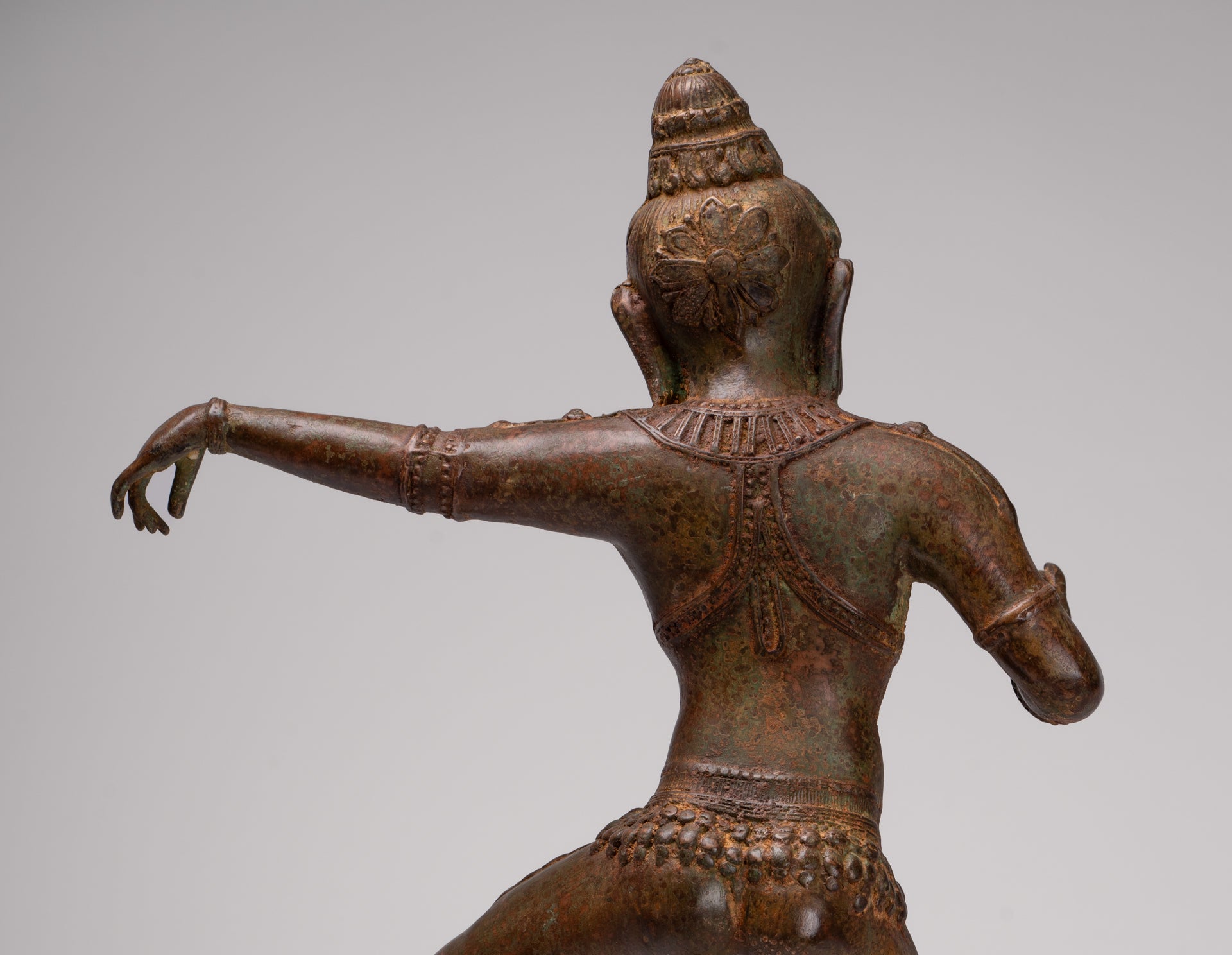 Brahma Statue - Antique Indian Style Dancing Bronze Brahma - Hindu God Creation - 53cm/21"