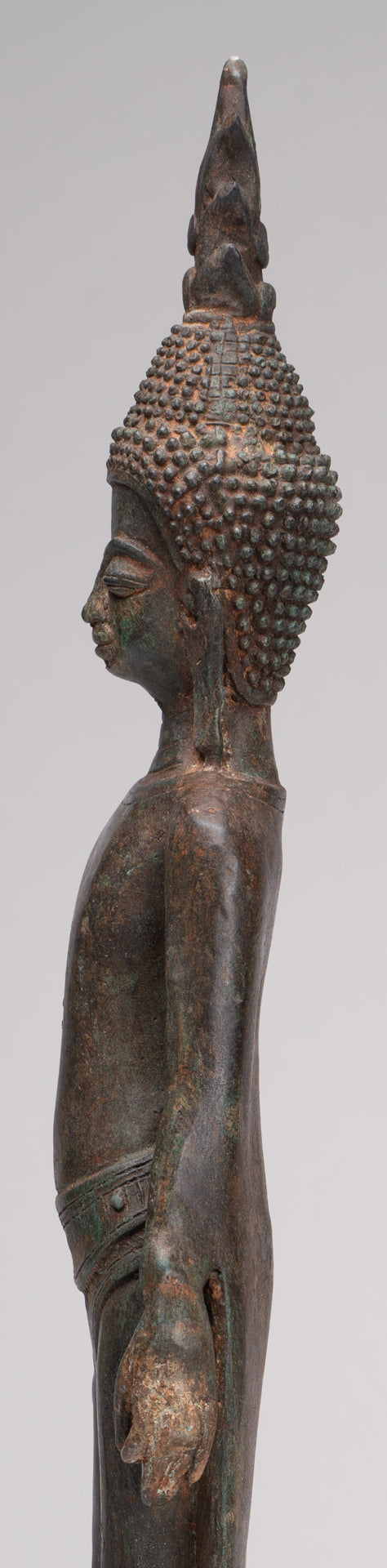 Buddha Statue - Antique Laos Style Standing Buddha Statue in Varada or Charity Mudra - 50cm/20"