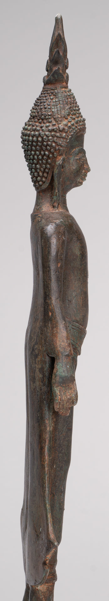 Buddha Statue - Antique Laos Style Standing Buddha Statue in Varada or Charity Mudra - 50cm/20"