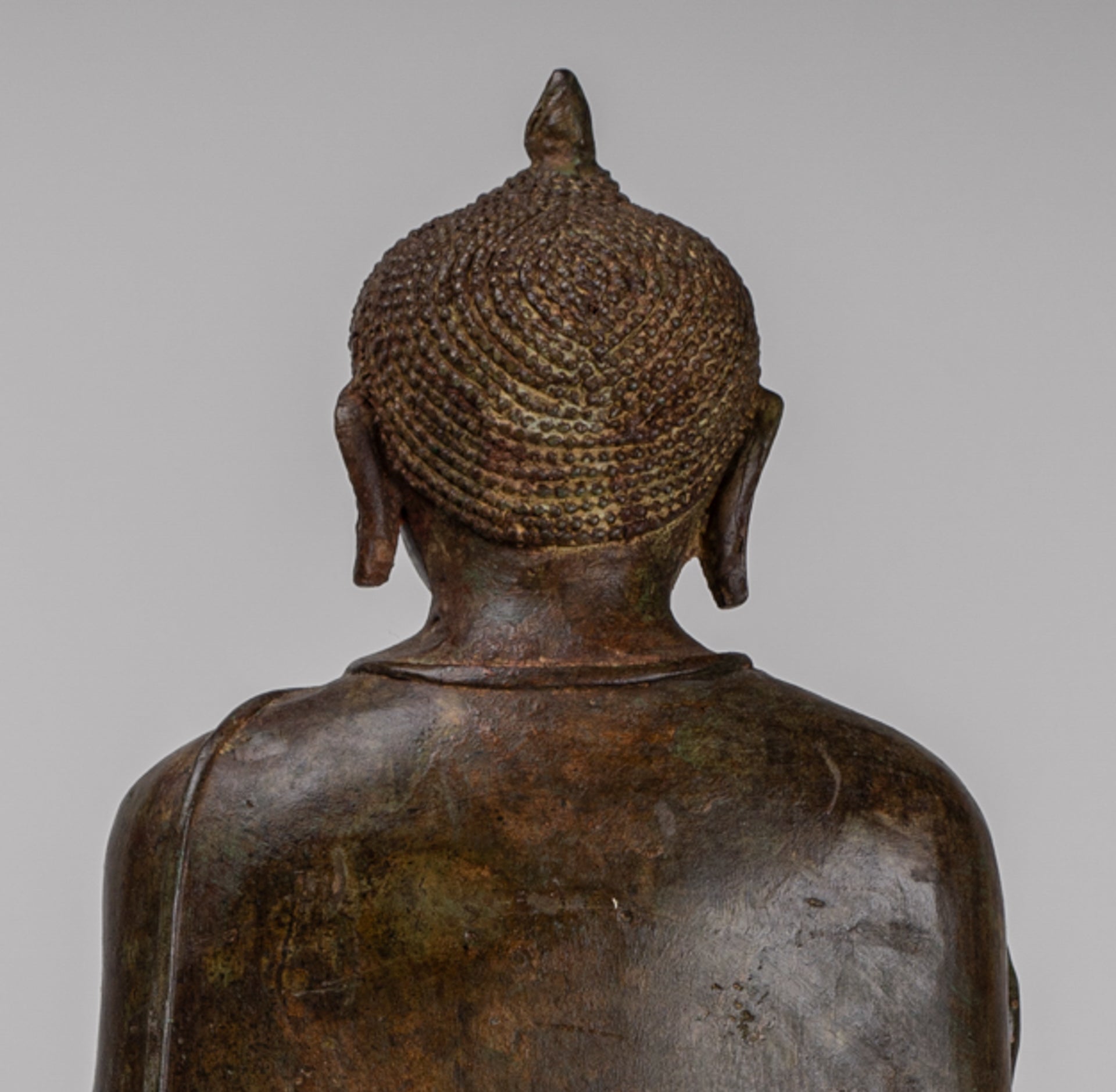 Buddha Statue - Antique Sri Lanka Style Bronze Standing Teaching Buddha Statue - 55cm/22"