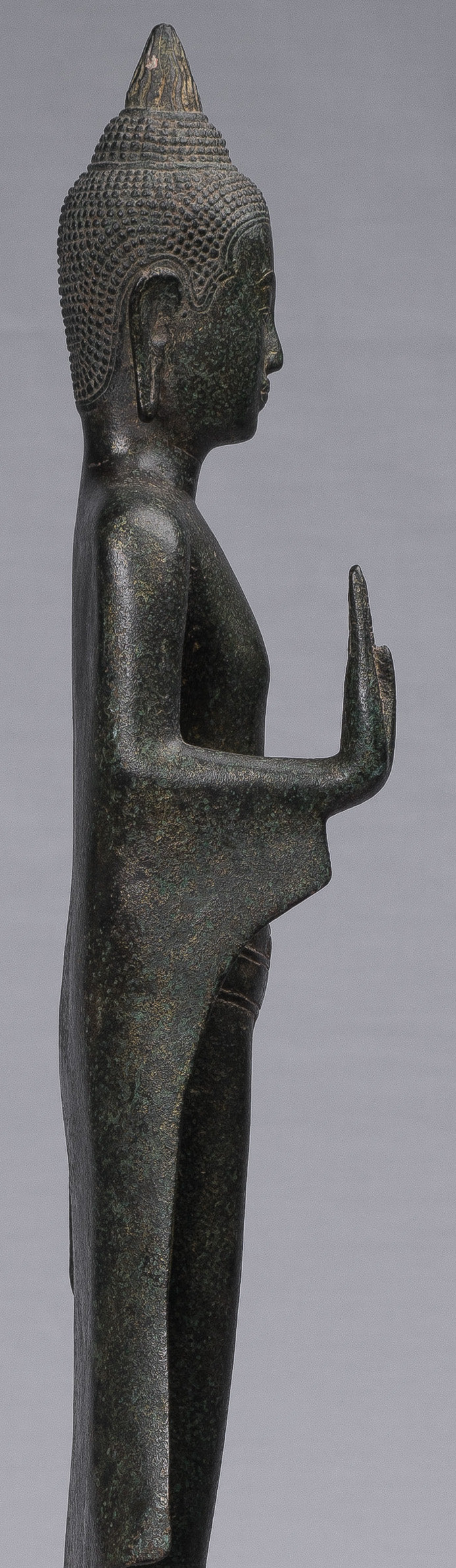 Estatuas de Buda - Estatuas de Buda de Buda de Bronce de Bronce de Estado Jemer Antiguo (par) - 62 cm/25 "