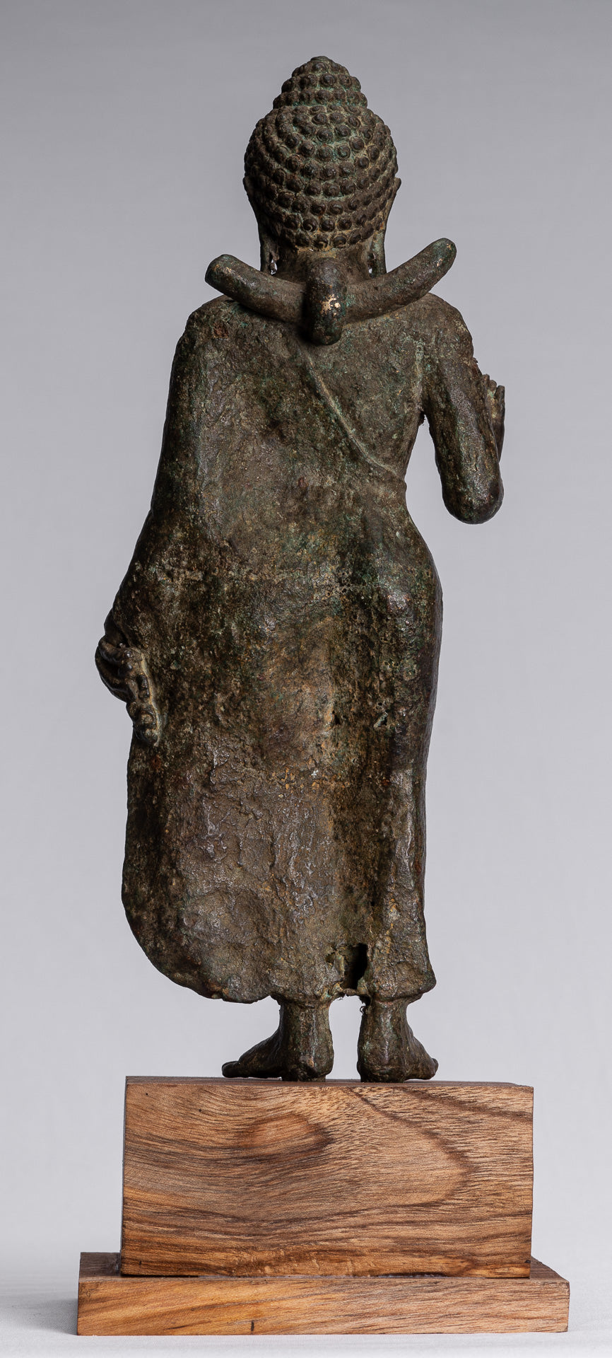 Buddha Statue - Antique Indonesian Style Javanese Standing Protection Buddha Statue - 43cm/17"