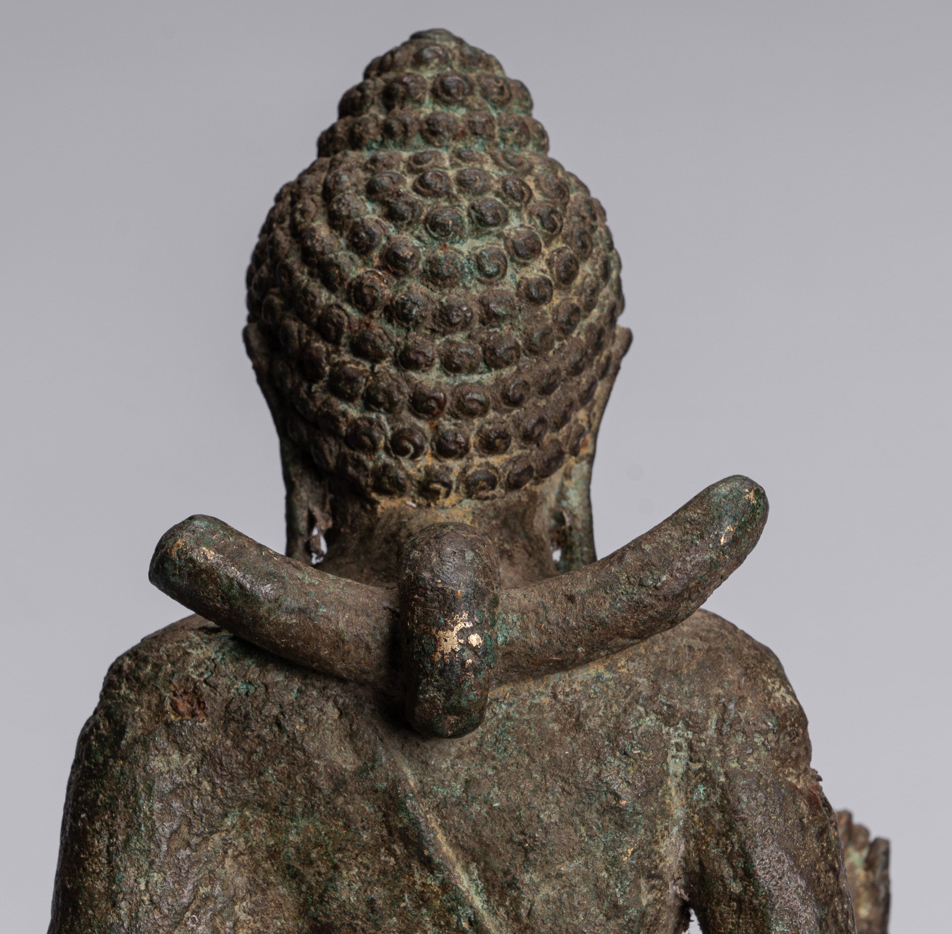 Buddha Statue - Antique Indonesian Style Javanese Standing Protection Buddha Statue - 43cm/17"