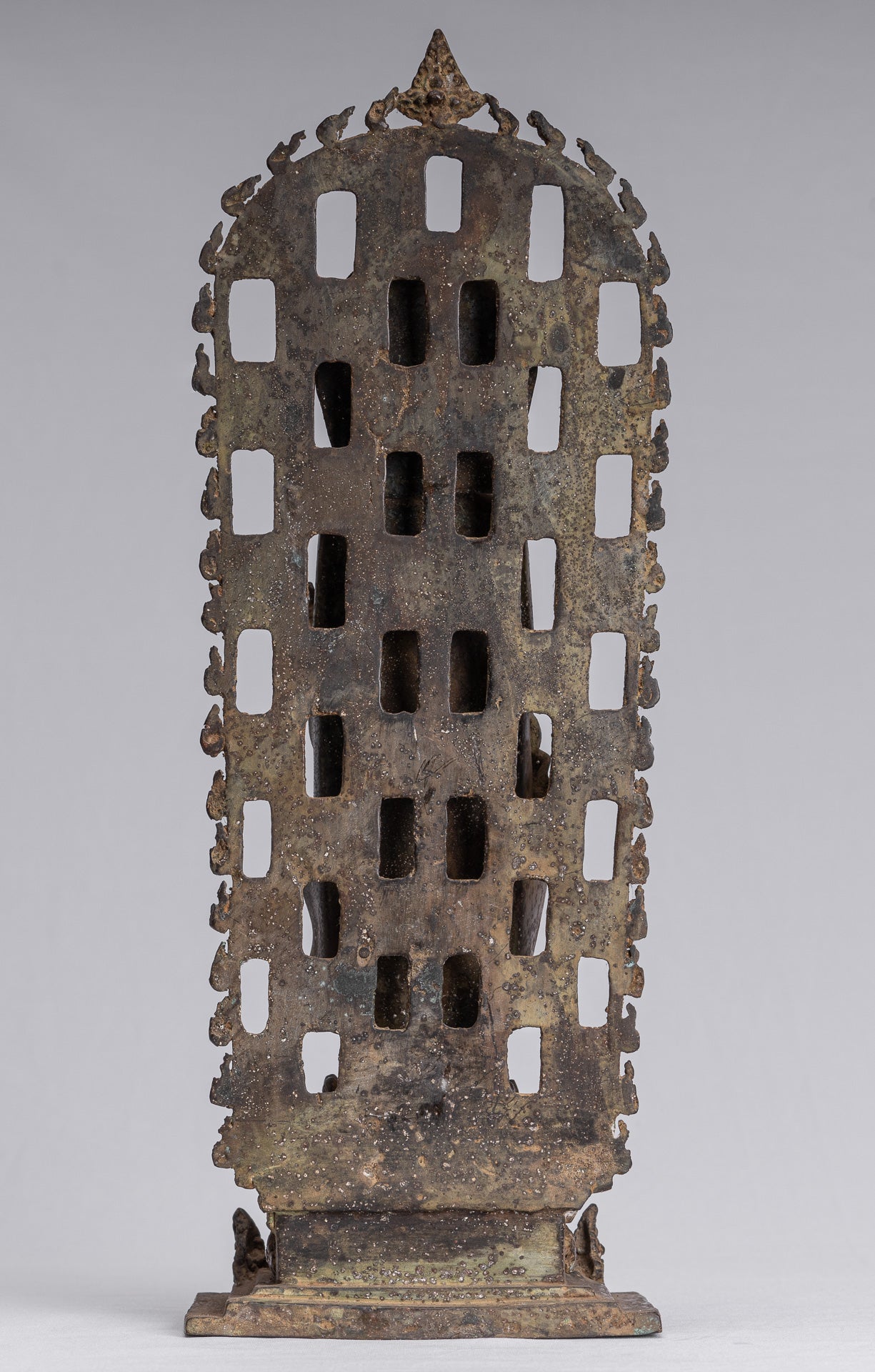 Statua Buddha - Antique in stile indonesiano Bronzo in piedi Java Teaching Buddha Statue - 39cm/16 "