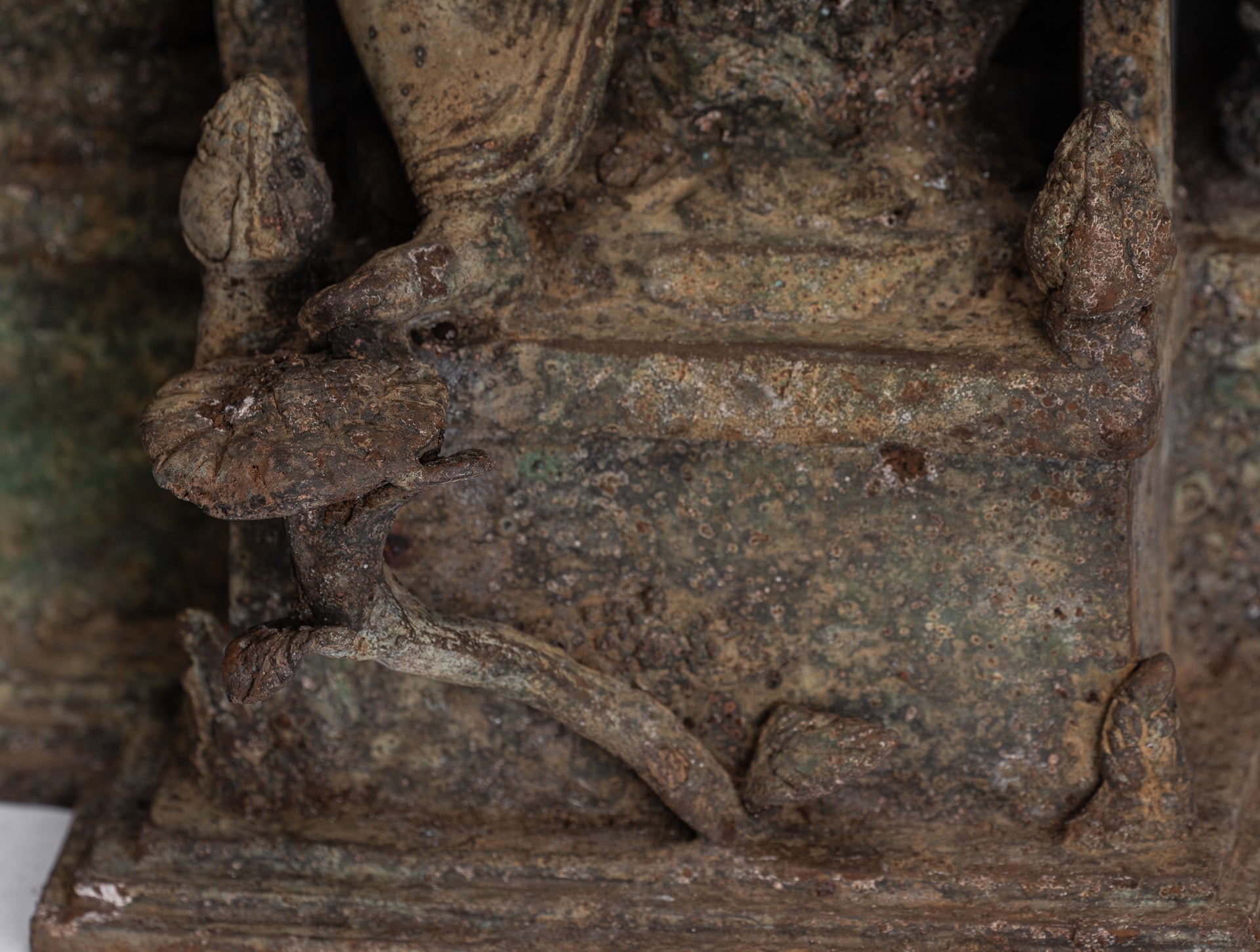 Buddha Statue - Antique Indonesian Style Bronze Javanese Teaching Buddha Statue - 32cm/13"