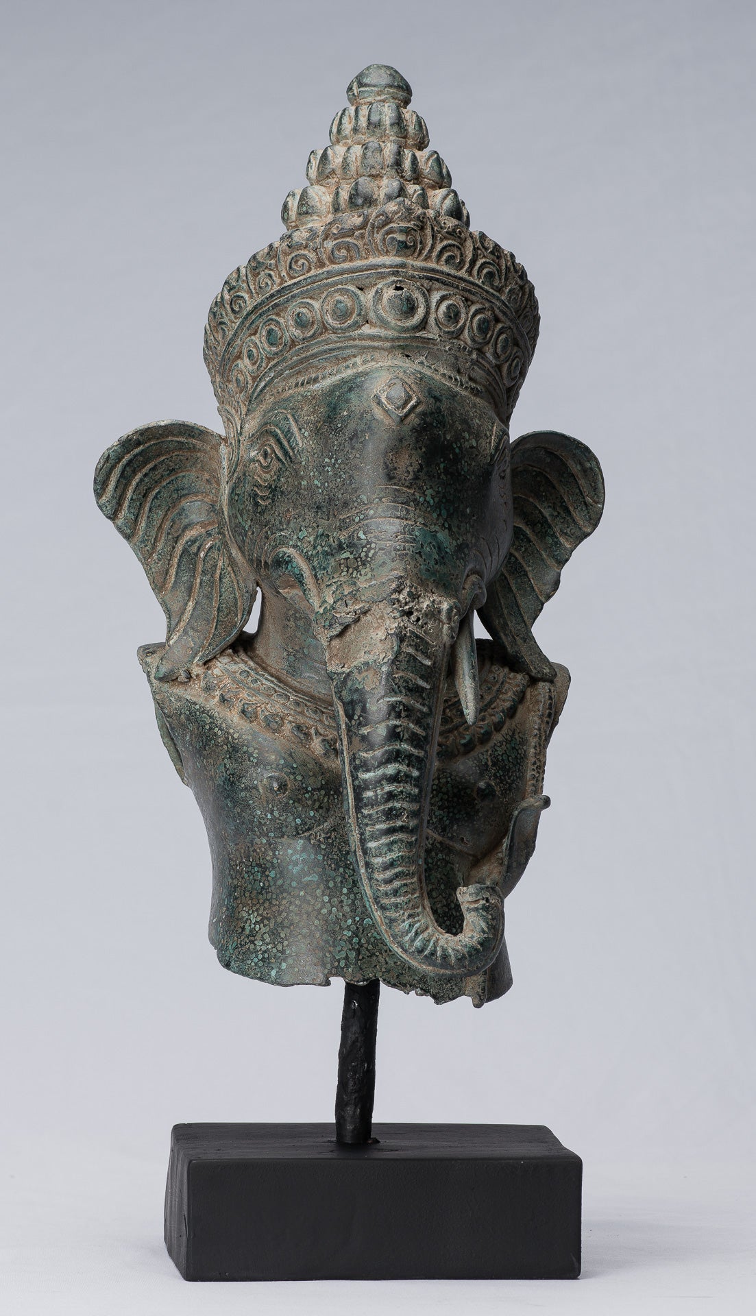 Statue Ganesha - Bronzo montato in stile Khmer antico Angkor Wat Ganesha Statua - 45cm/18 "