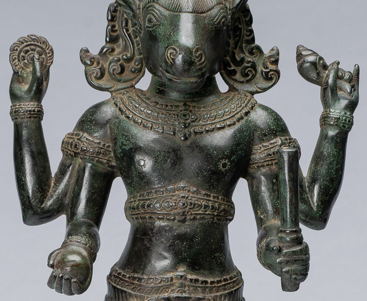 Statua Kalkin - Antique Khmer Style in piedi Hayagriva Kalkin Horse of Vishnu - 55cm/22 "