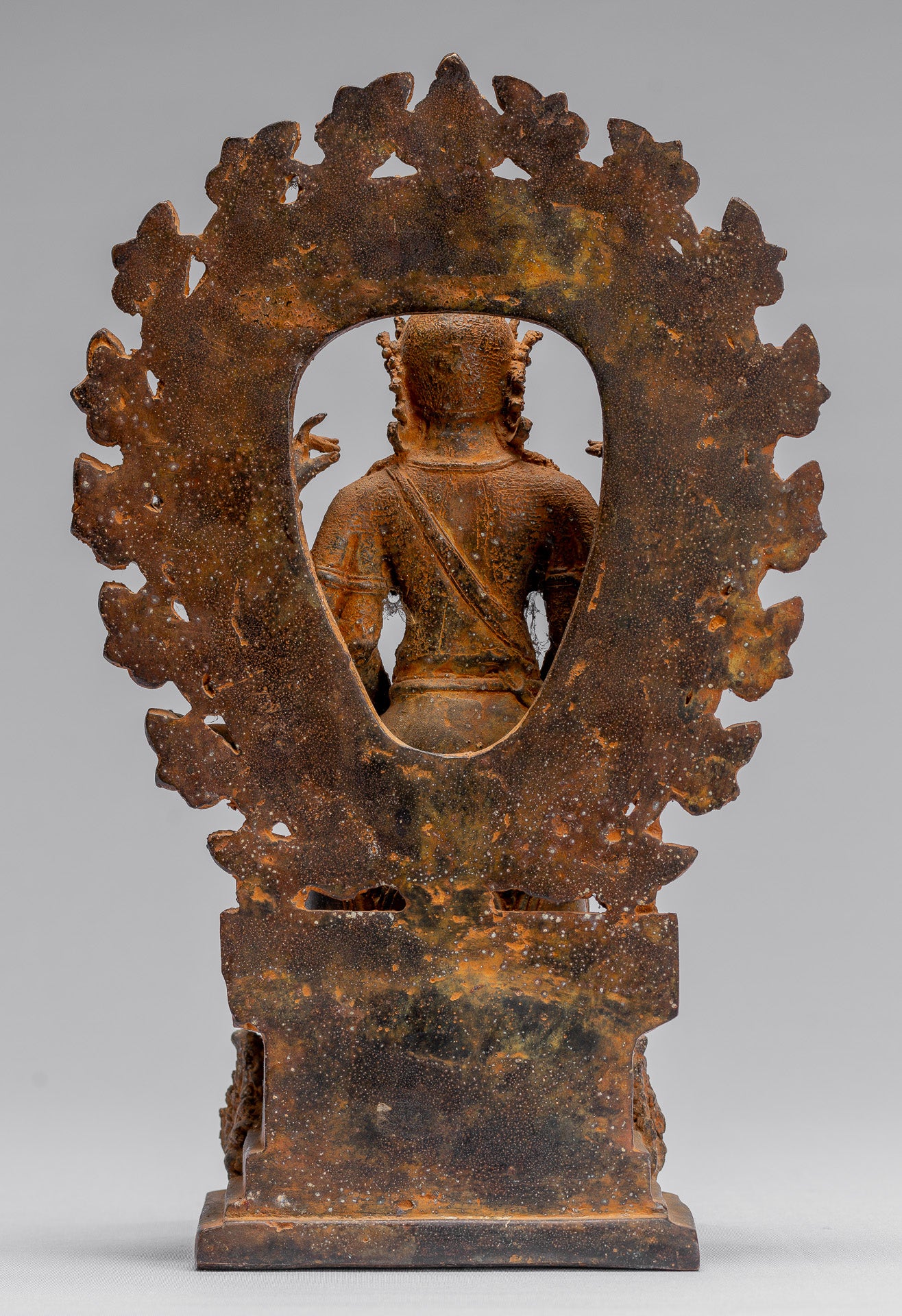 Estatua de Bodhisattva - Estatua de Bodhisattva de estilo indonesio antiguo indonesio - 28 cm/11 "