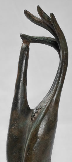 Mano de protección tailandesa de estilo tailandés antiguo montado en el sudeste asiático - 34 cm/14 "