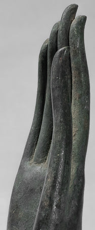 Mano de protección tailandesa de estilo tailandés antiguo montado en el sudeste asiático - 35 cm/14 "