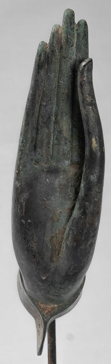 Monte Antique Thai Thai Style Southeast Asia Bronzo Thai Protection Hand - 32 cm/13 "
