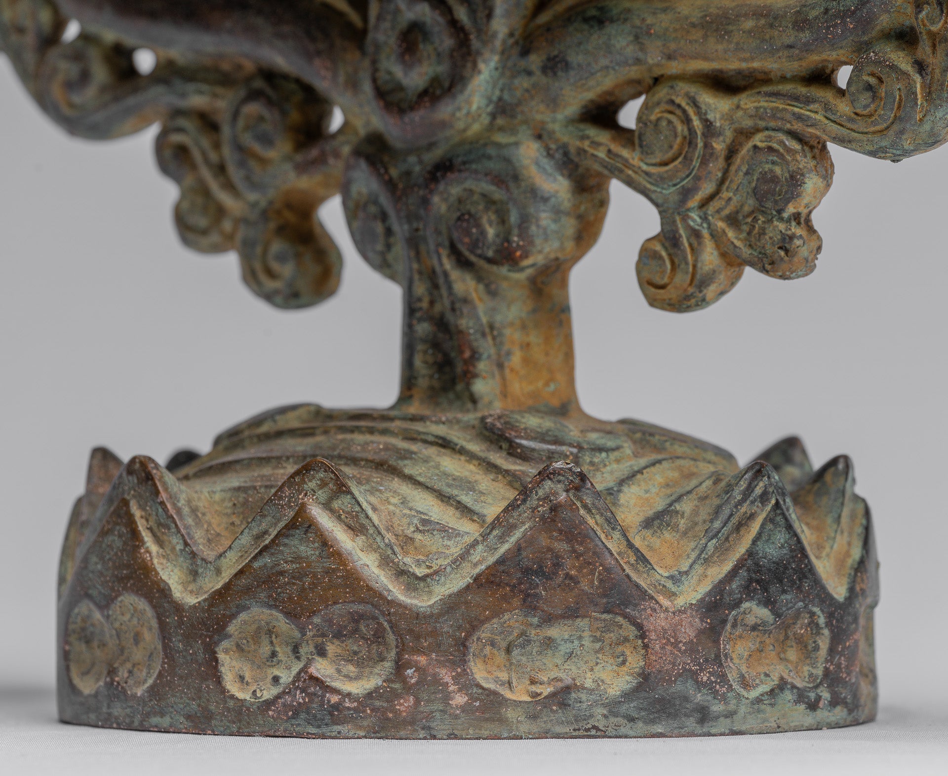 Buddha Statue - Antique Indonesischer Stil Bronze Javaner Meditation Buddha Statue - 49cm/20 "