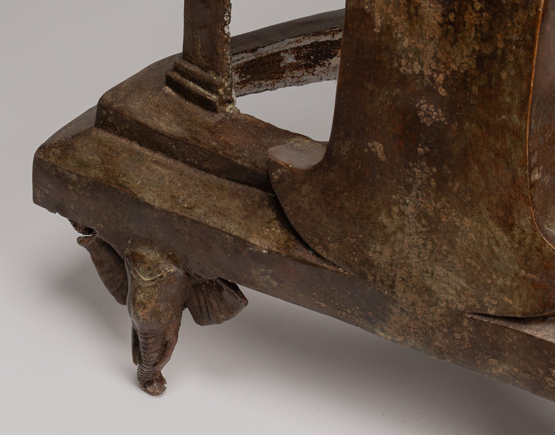 Statue di Buddha - Antique Thai Style Chiang Rugger Sehoted Enlightenment Statue Buddha - 104 cm/42 "