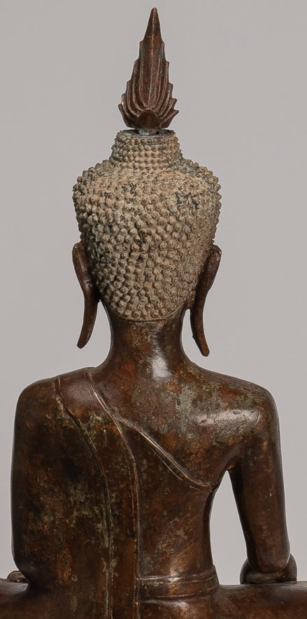 Statue di Buddha - Antique Thai Style Chiang Rugger Sehoted Enlightenment Statue Buddha - 104 cm/42 "