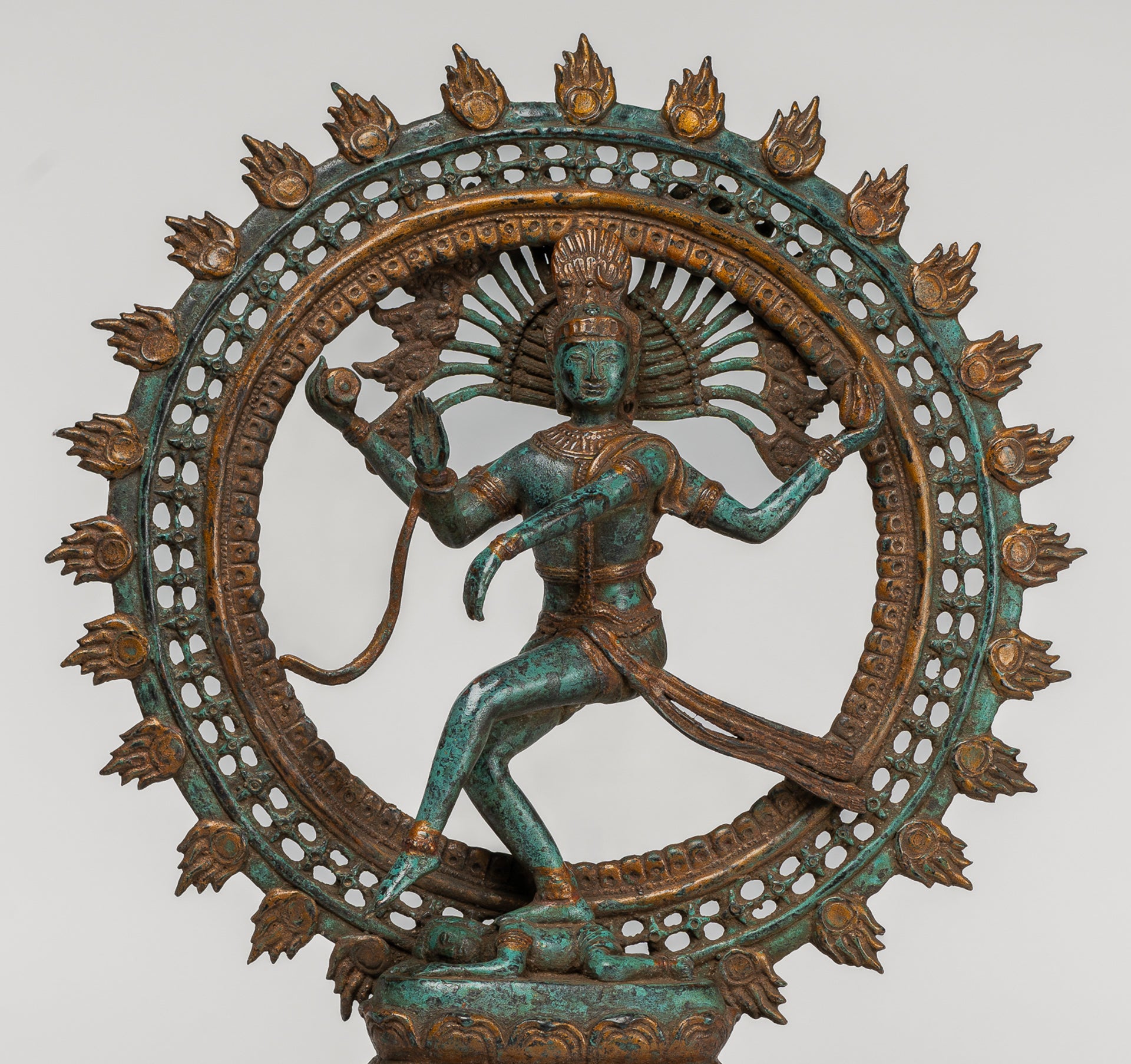 Antique Indian Style Bronze Dancing Shiva statue as Lord Nataraja - 42cm/17"