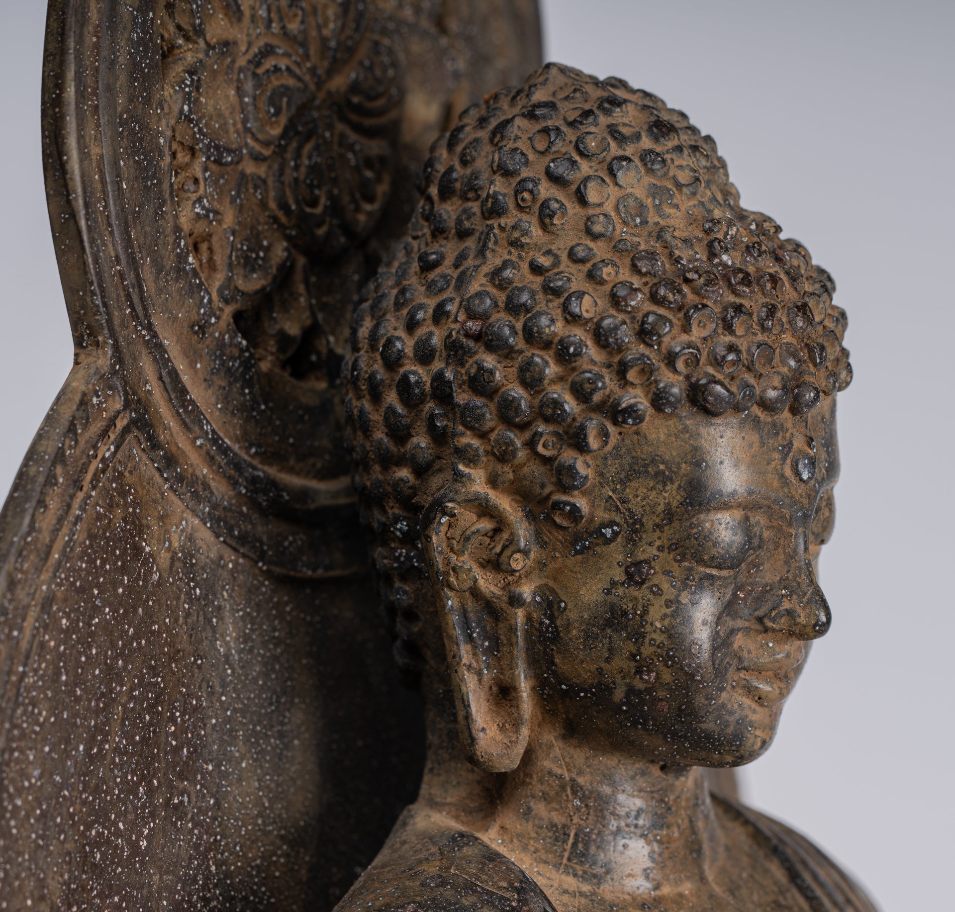 Statue Buddha - Antique in stile giapponese seduto Insegnamento Buddha Statue - 38 cm/15 "