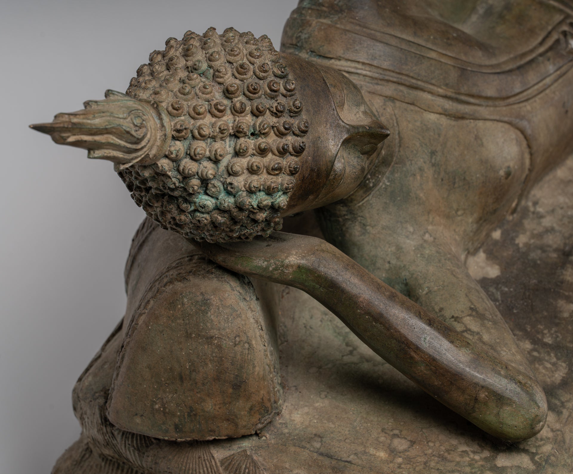 Estatua de Buda - Estatua de Buda de Nirvana de estilo tailandés de estilo antiguo - 97cm/39 "