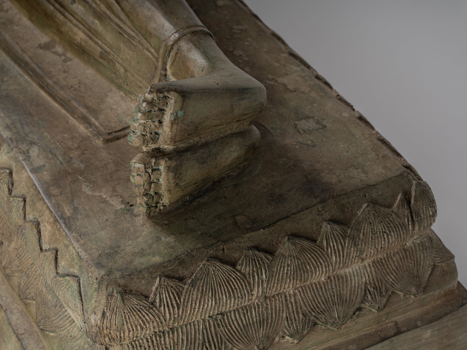 Estatua de Buda - Estatua de Buda de Nirvana de estilo tailandés de estilo antiguo - 97cm/39 "