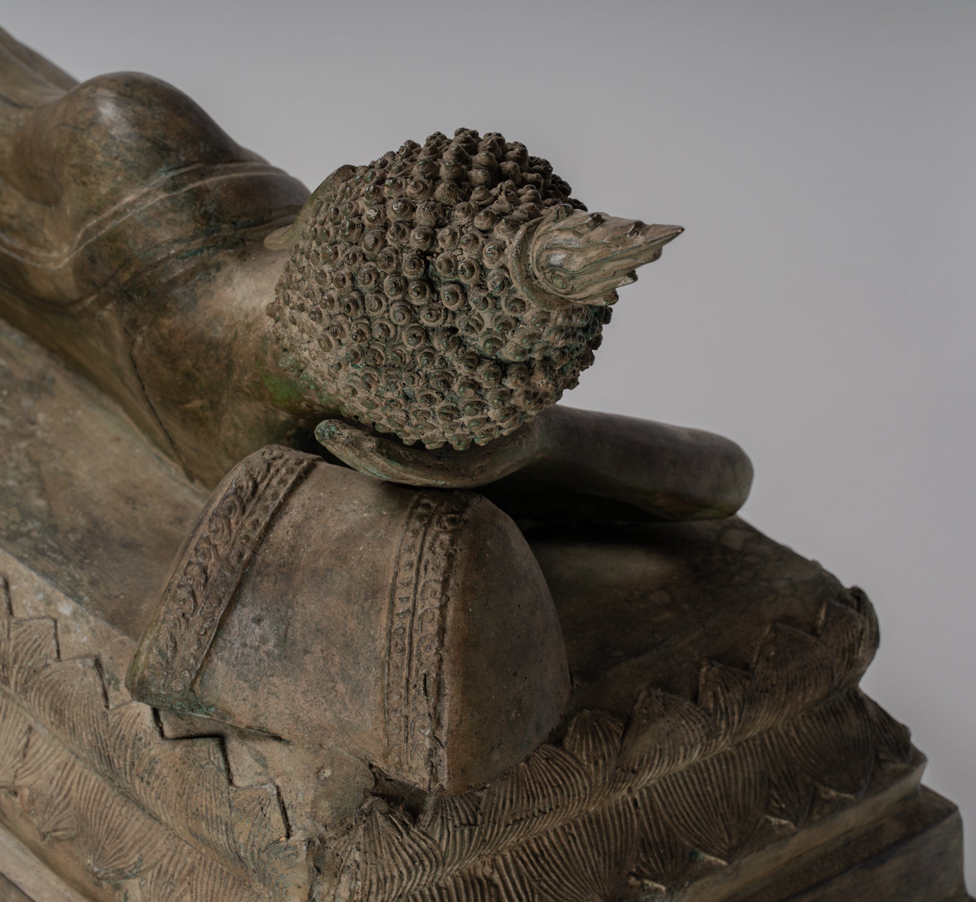 Estatua de Buda - Estatua de Buda de Nirvana de estilo tailandés de estilo antiguo - 97cm/39 "