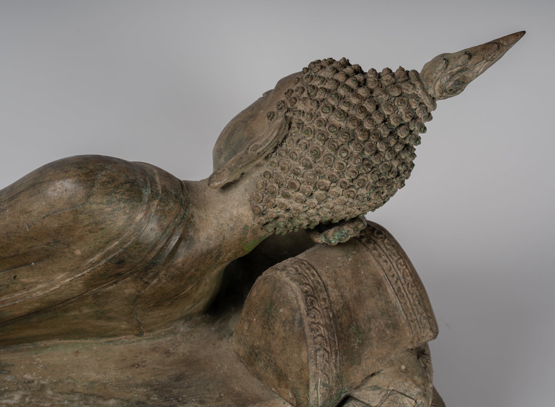 Estatua de Buda - Estatua de Buda de Nirvana de estilo tailandés de estilo antiguo - 97cm/39 "