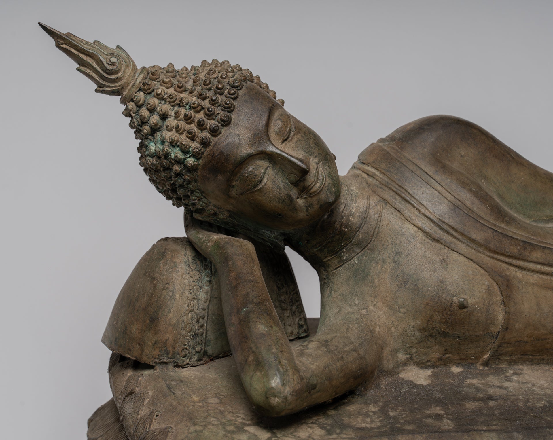 Estatua de Buda - Estatua de Buda de Nirvana de estilo tailandés de estilo antiguo - 97cm/39 "