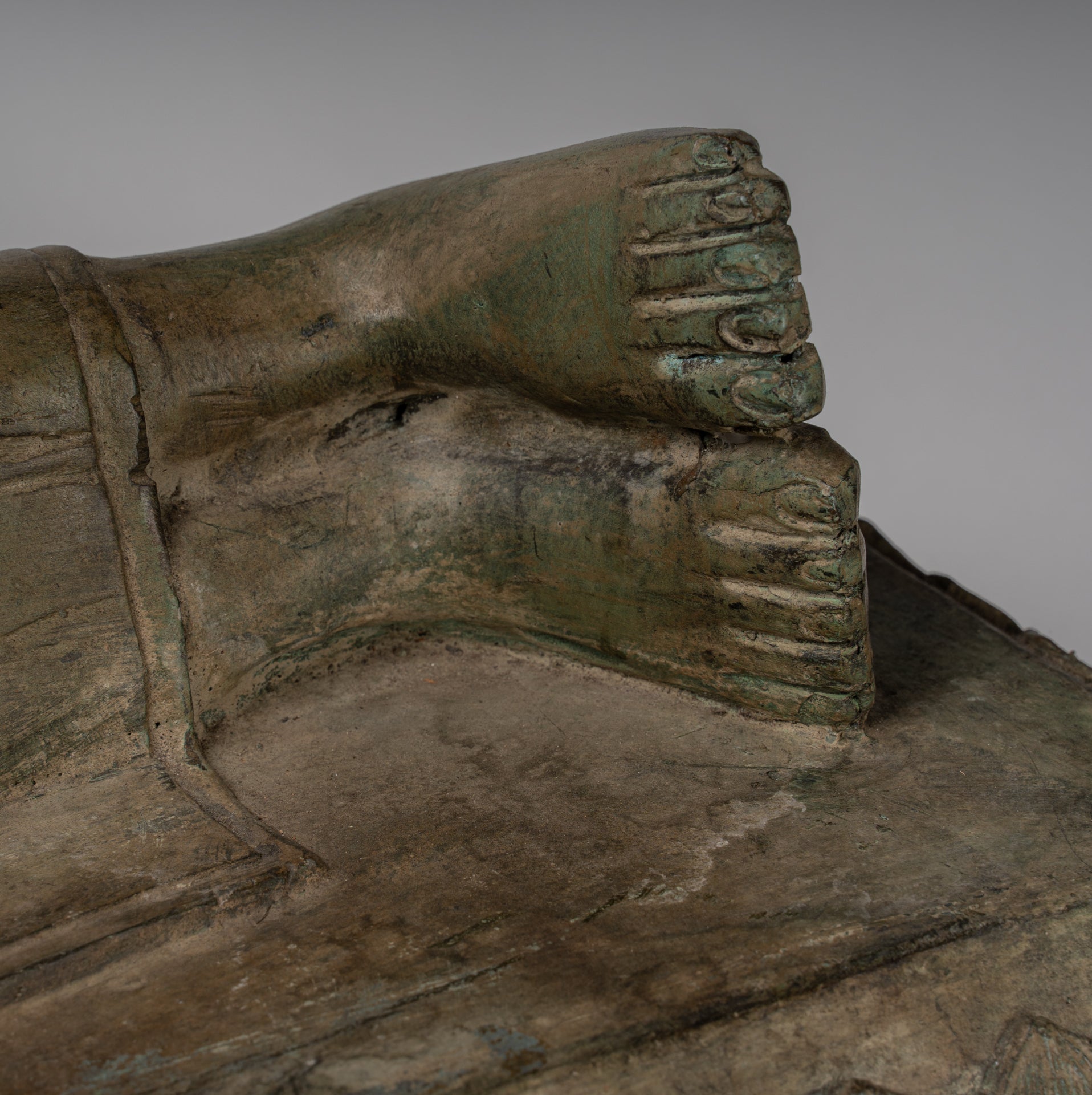 Estatua de Buda - Estatua de Buda de Nirvana de estilo tailandés de estilo antiguo - 97cm/39 "