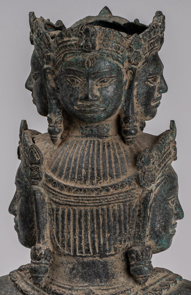 Statua di bronzo di bronzo montato in stile Baphuon antico - 37 cm/15 "di altezza