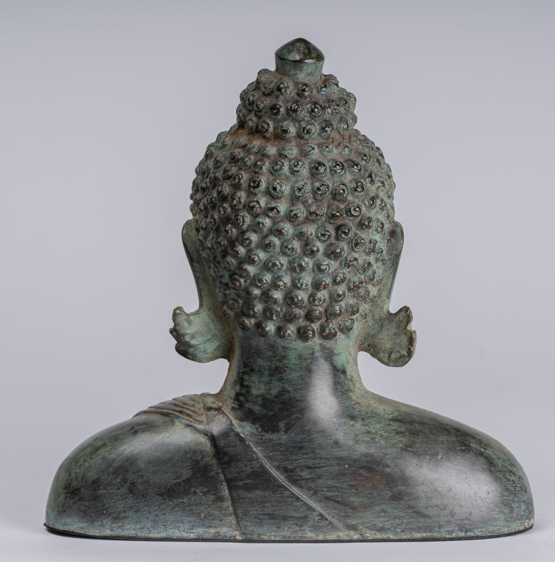 Statue Buddha - Antique Statue Buddha in bronzo in bronzo giavanese - 20 cm/8 "