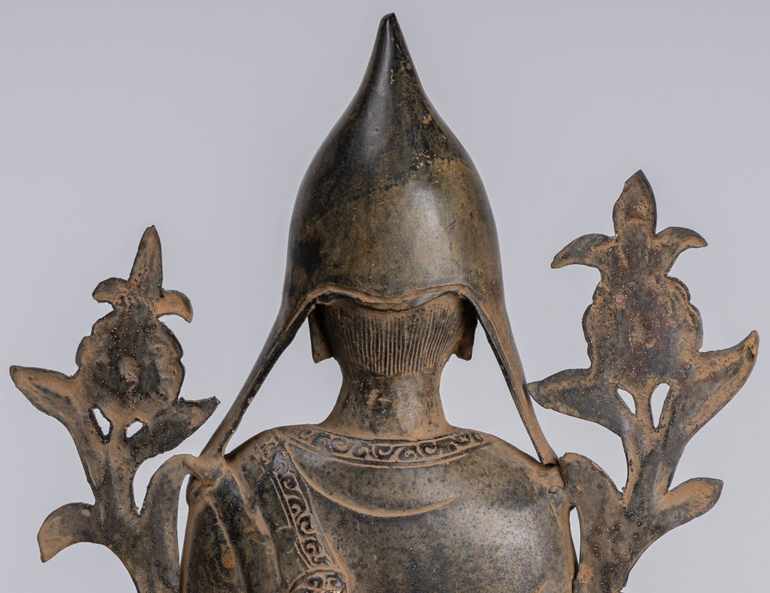 Statua Lama - Antique in stile Tibet Seduto Insegnamento Lama Statua - 33cm/13 "