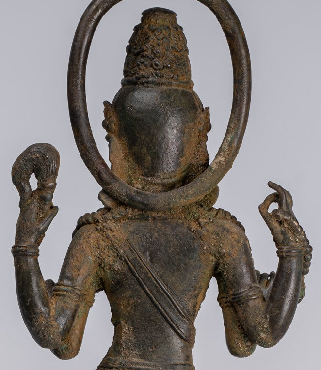 Statua Bodhisattva - Antique stile indonesiano Javanese Avalokitesvara Bodhisattva Statua - 51cm/20 "