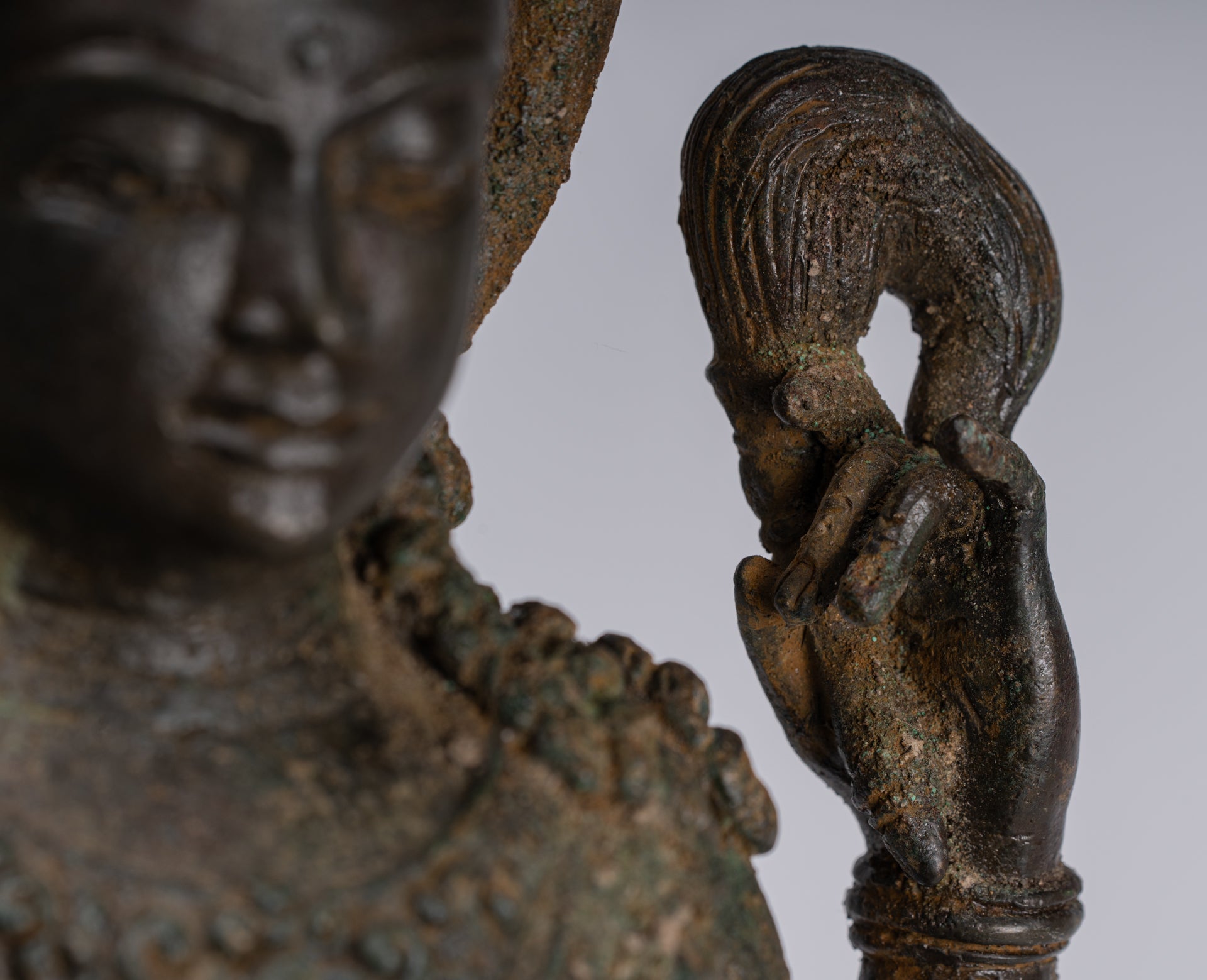 Statua Bodhisattva - Antique stile indonesiano Javanese Avalokitesvara Bodhisattva Statua - 51cm/20 "
