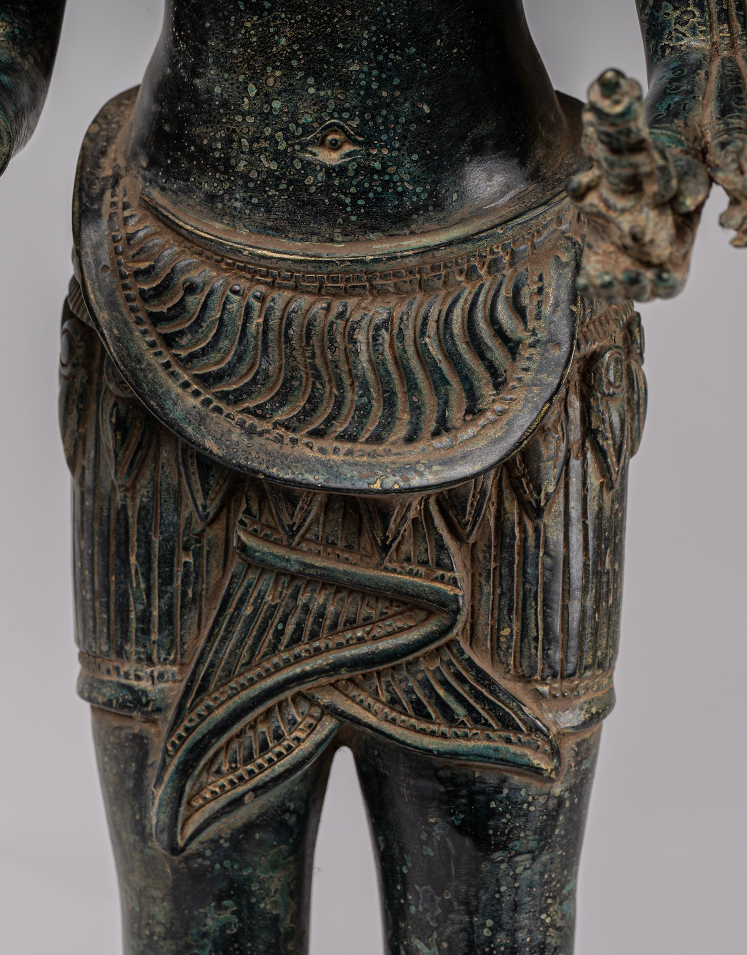 Estatua de la deidad - Bayón de estilo jemer antiguo Prajnaparamita Statue / Goddess - 79cm / 32 "